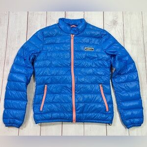 Tna Aritzia Down Jacket - Small - women's lightweight packable puffer blue *flaw